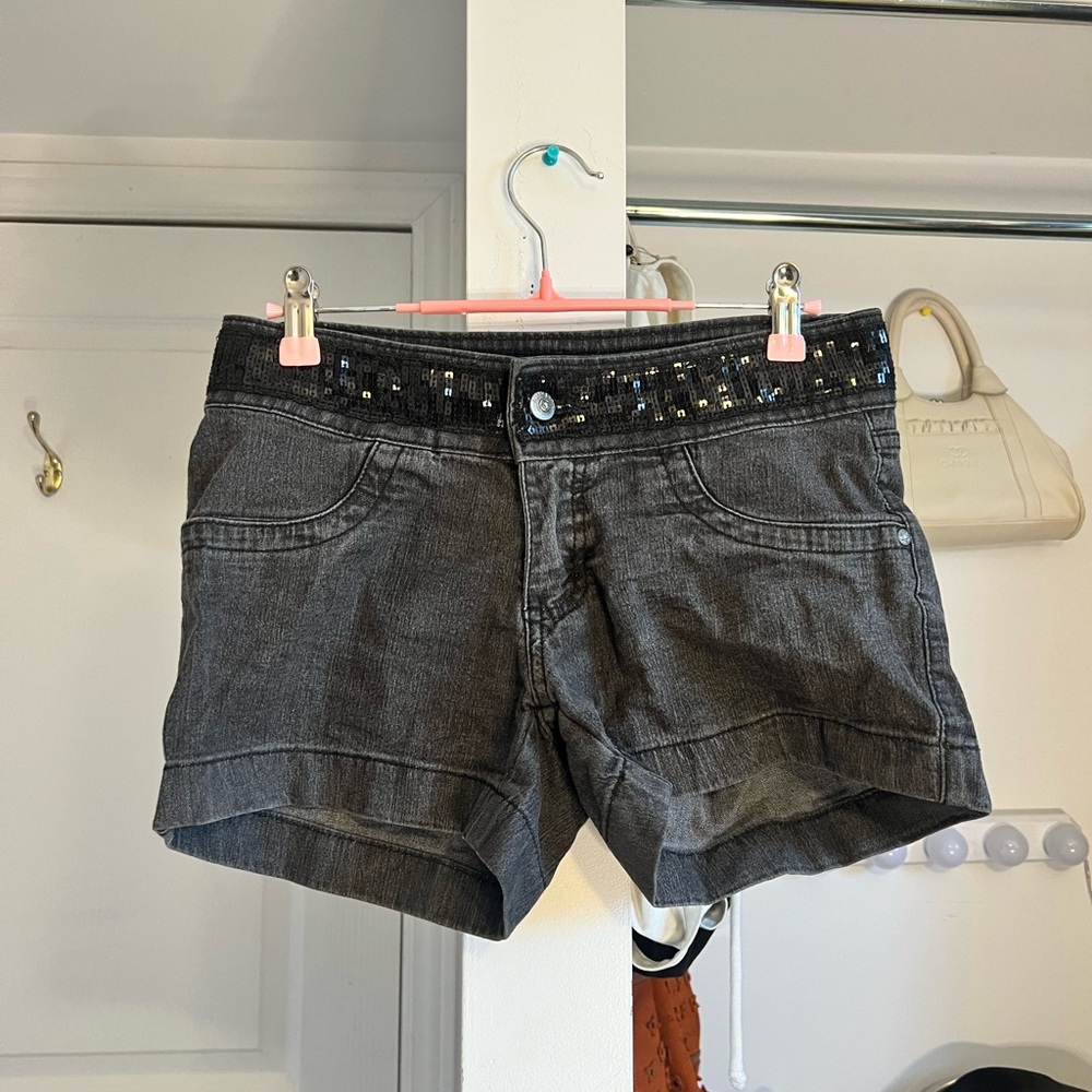 Stylish Black Denim Women's Shorts